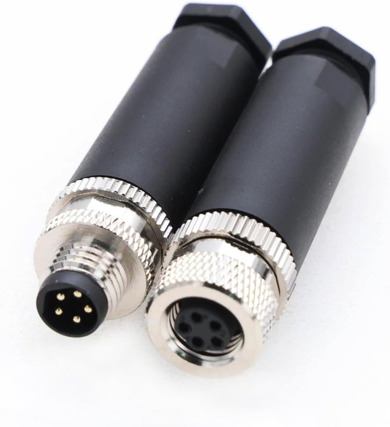Eonvic M8 5 Pin Male & Female B Code Plug Industrial Circular Sensor Connector Aviation 8mm Waterproof IP67 Connector - Image 1
